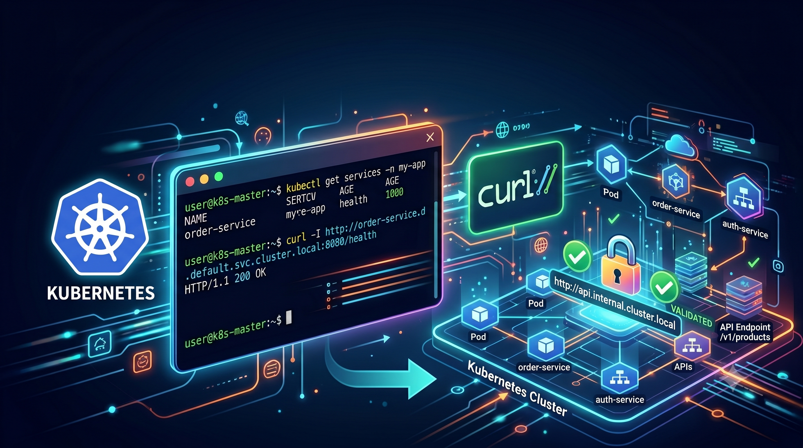 kubectl + cURL - Validando APIs internas em Kubernetes